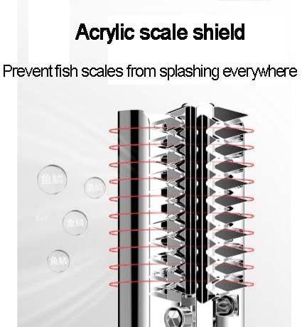 Electric Fish Descaler, 7000RPM High-Power Scale Remover Machine with Blades, for Home & Professional Use, 360cm Cable