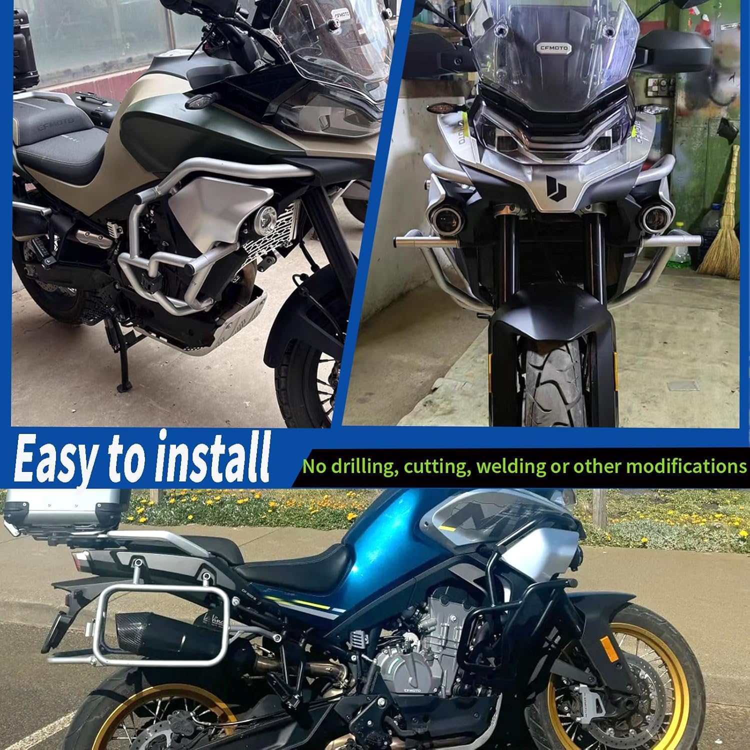 Motorbike Frame Protection Bumper Motorcycle Engine Guard Highway Crash Bar 800 MT Accessories fit for CFMOTO 800MT CR Moto Ibex 800 Accessories 2021-2025