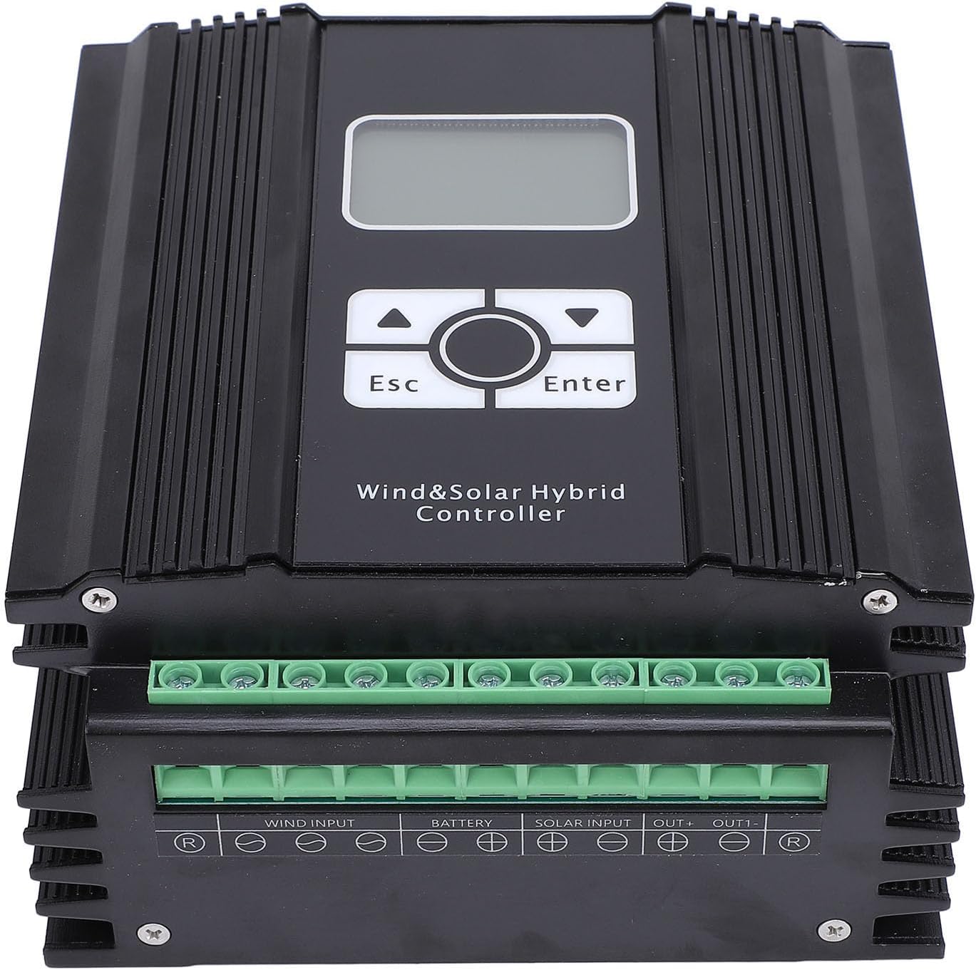 ANGGREK Wind Solar Hybrid System Controller, High Efficiency Wind Solar Hybrid Controller 48V 400W Aluminum Shell for Residential Marine Street (400W Fan) (600W Fan)