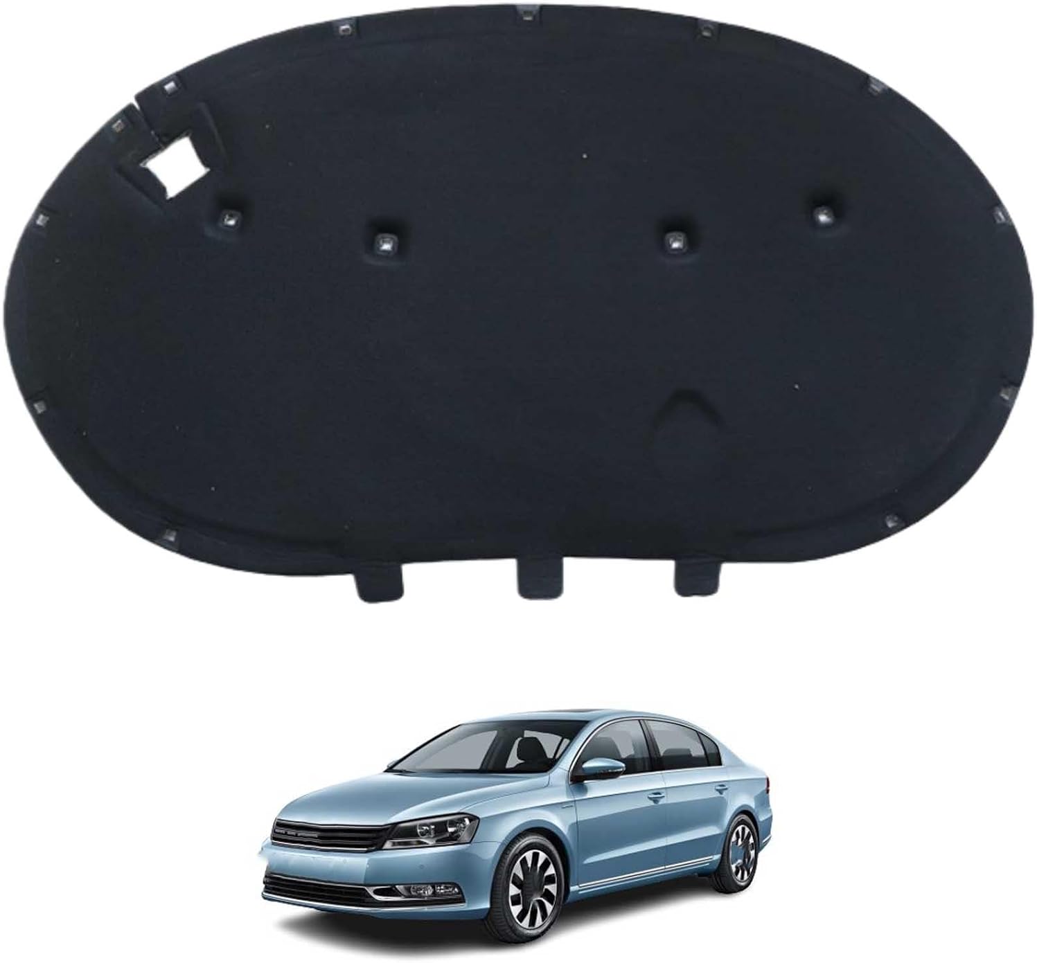 Car Front Hood Engine Sound Pad for VW Magotan B7 2012-2016 OE:3AA863831, Heat Insulation Cotton Mat Cover Soundproof Car Accessories