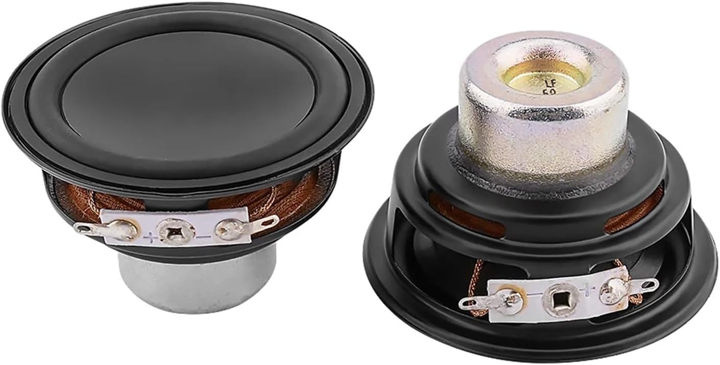 2Pcs 2.5 Inch Midrange Bass Speaker 6 Ohm 20W Woofer Loudspeaker Neodymium Magnetic Audio Sound Music Speaker