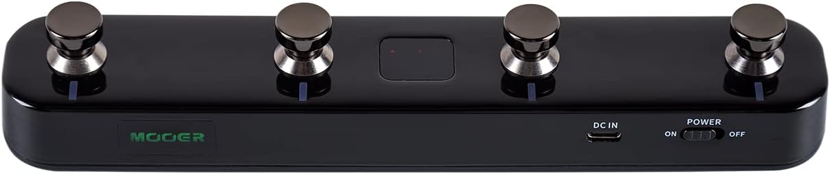 MOOER Prime S1 Intelligent Pedal Stereo Guitar Multi Effects Processor 8 Footswitches, F4 Wireless Contoller for Preset Switching and Looper and Drum Machine Control