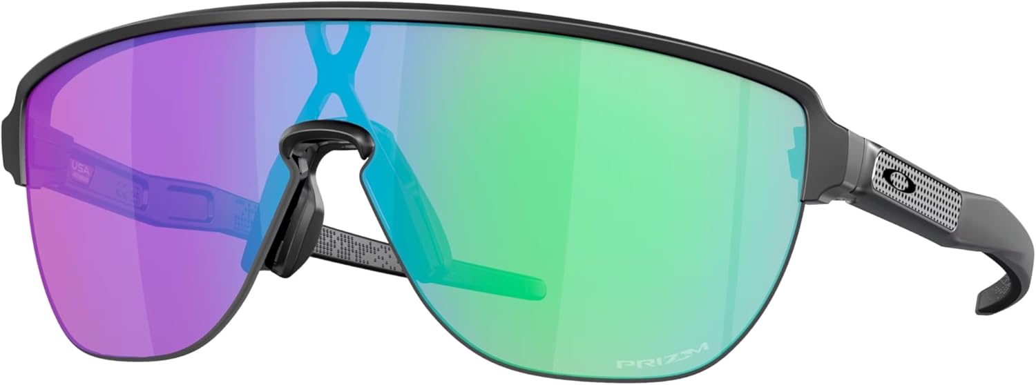 OAKLEY OO9248 Corridor Shield Wide High Bridge Sunglasses for Men+ Bundle Accessory Leash Kit, Microfiber Pouch