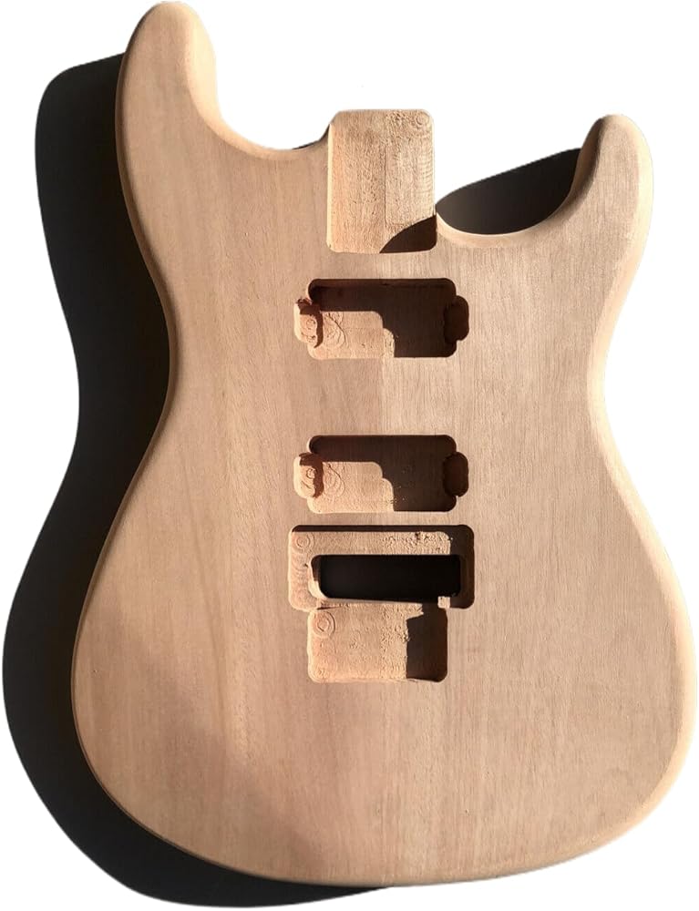 unfinished guitar body floyd rose DIY replacement for guitar project Build your own HH Style Bolt on heel