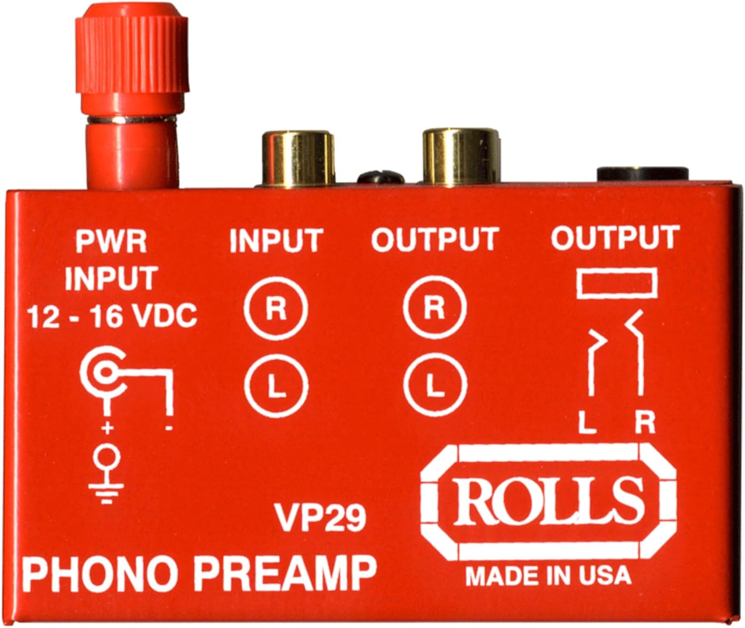 rolls Phono Preamp, Red (VP29)