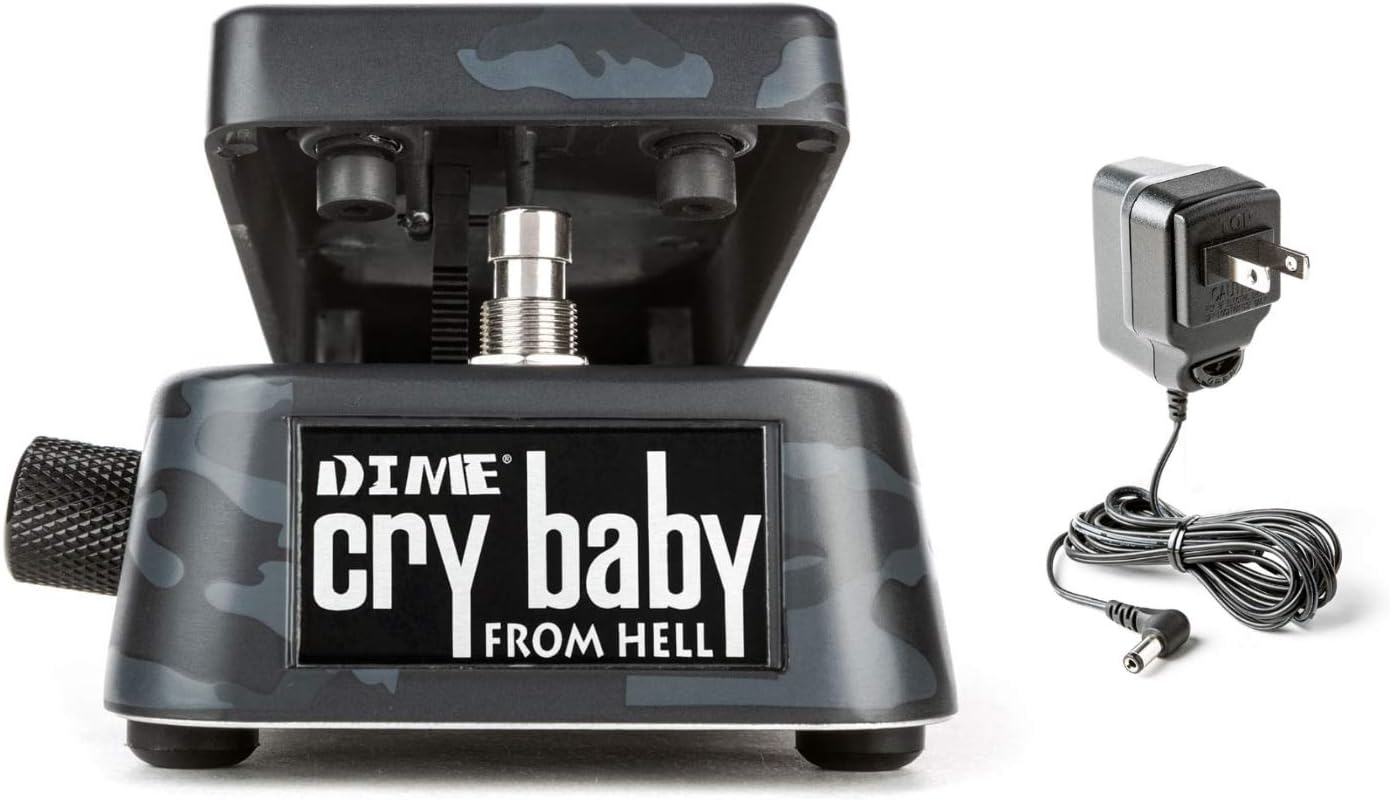 Dunlop DB01B Dime Crybaby From Hell Wah Pedal w/ Dunlop ECB-003 Power Supply