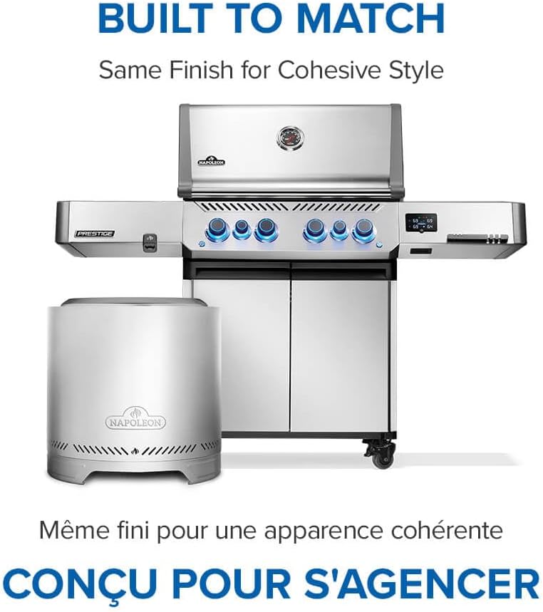 Timberwolf® Smokeless Fire Pit, 18-inch, Stainless Steel