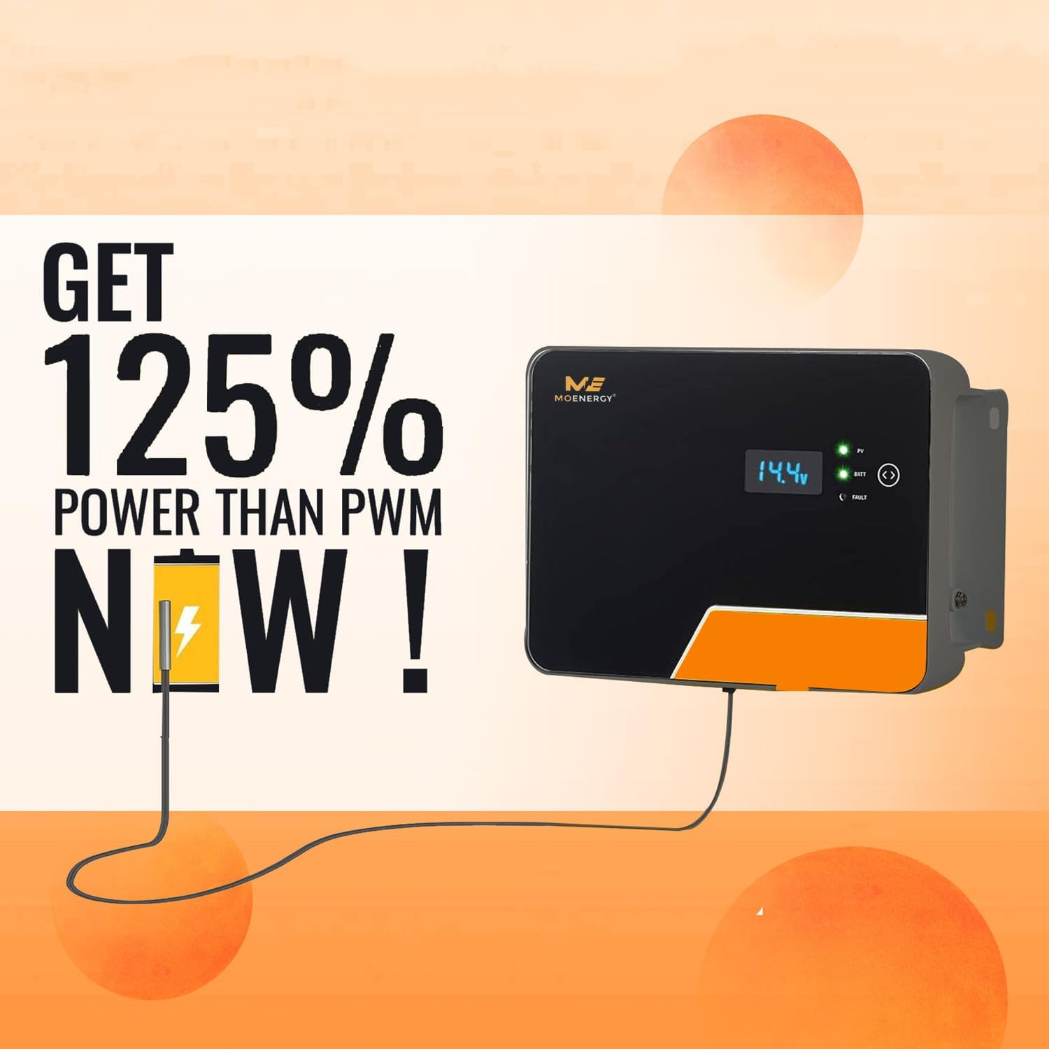 MPPT Solar Charge Controller 40A, APP Control, Backlit LCD12V/24V/36V/48V Battery Regulator for LiFePO4, SLD, Gel, FLD, AGM Battery, RV, Marine, Negative Ground