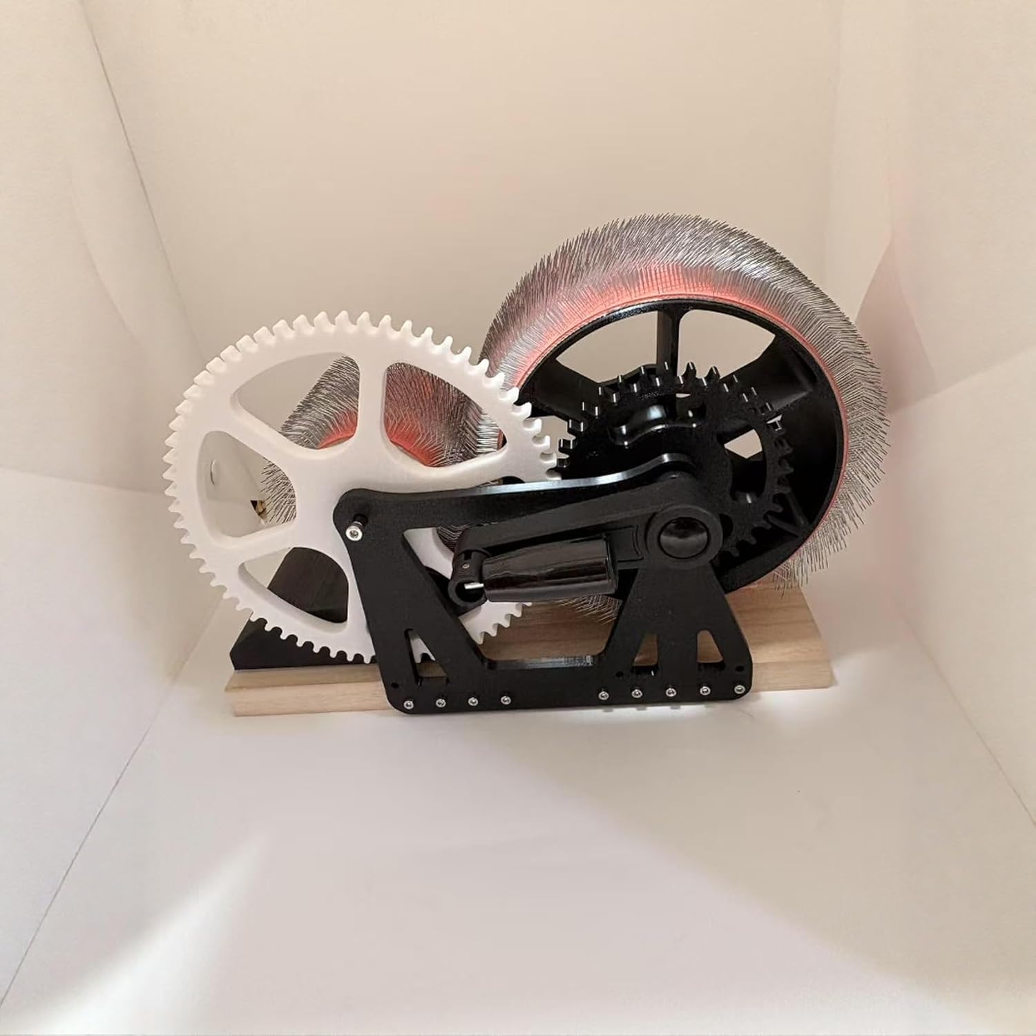 Manual Wool Carding Machine Wool Drum Carder Fiber Carding Machine with Hand Crank Remove Fiber Impurities Fast Color Mixing Wool Blending Wheel for Combing Blending