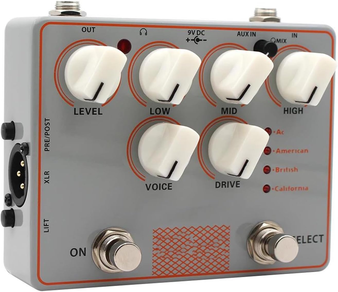 Professional Guitar Effects Pedals 4 In 1 Speaker Amplifier With Simulated Guitar Effects