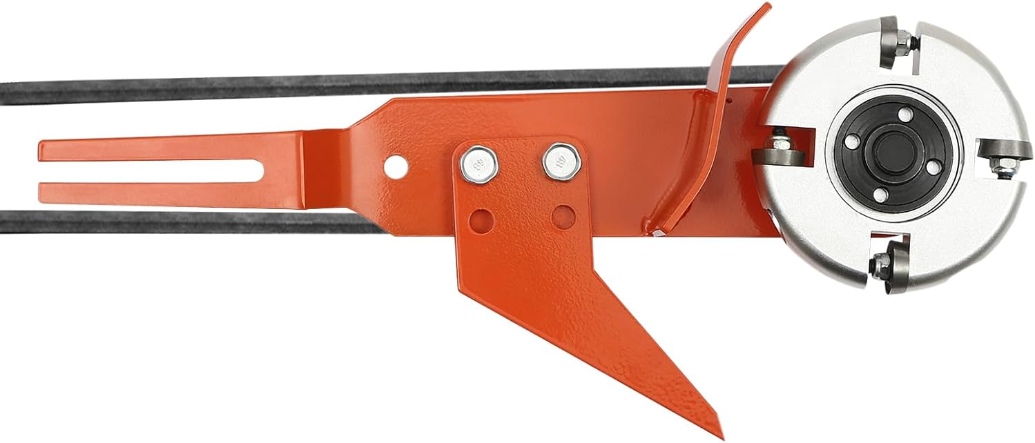 Chainsaw Log Debarker Attachment, Belt-Driven Chainsaw Carving Mill Attachment with 4 Adjustable Blades & Bracket, Wood Peeler & Carving Mill fit for Stihl MS170-250 & Husqvarna 137-235 Chainsaws