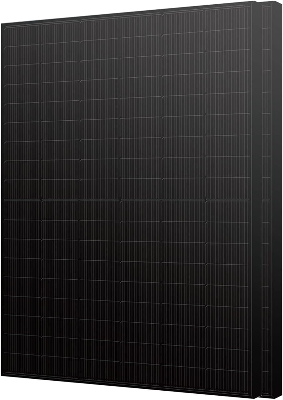 2PCS 445 Watt Total 890W Solar Panels 12/24Volt Bifacial Solar Panel kit High Efficiency for RooftopPortable Power Station Farm Yacht and Other OffGrid Applications