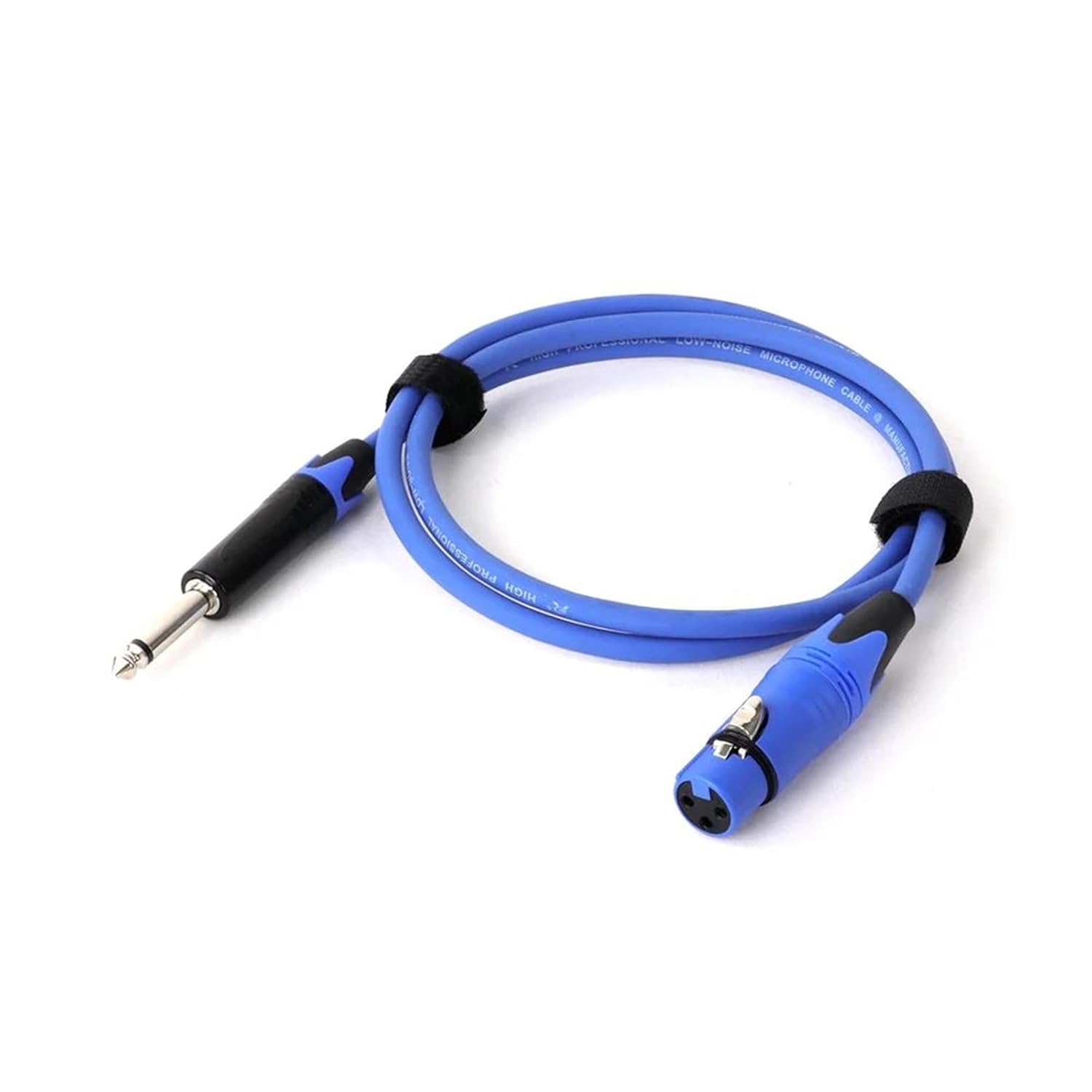 Guitar Audio Cable 1PC Mic Cord Jack 6.35/6.5 Mono Male to Female 1/4'' TS to XLR Microphone Cable for Speaker Guitar Amplifier(Blue,15m)