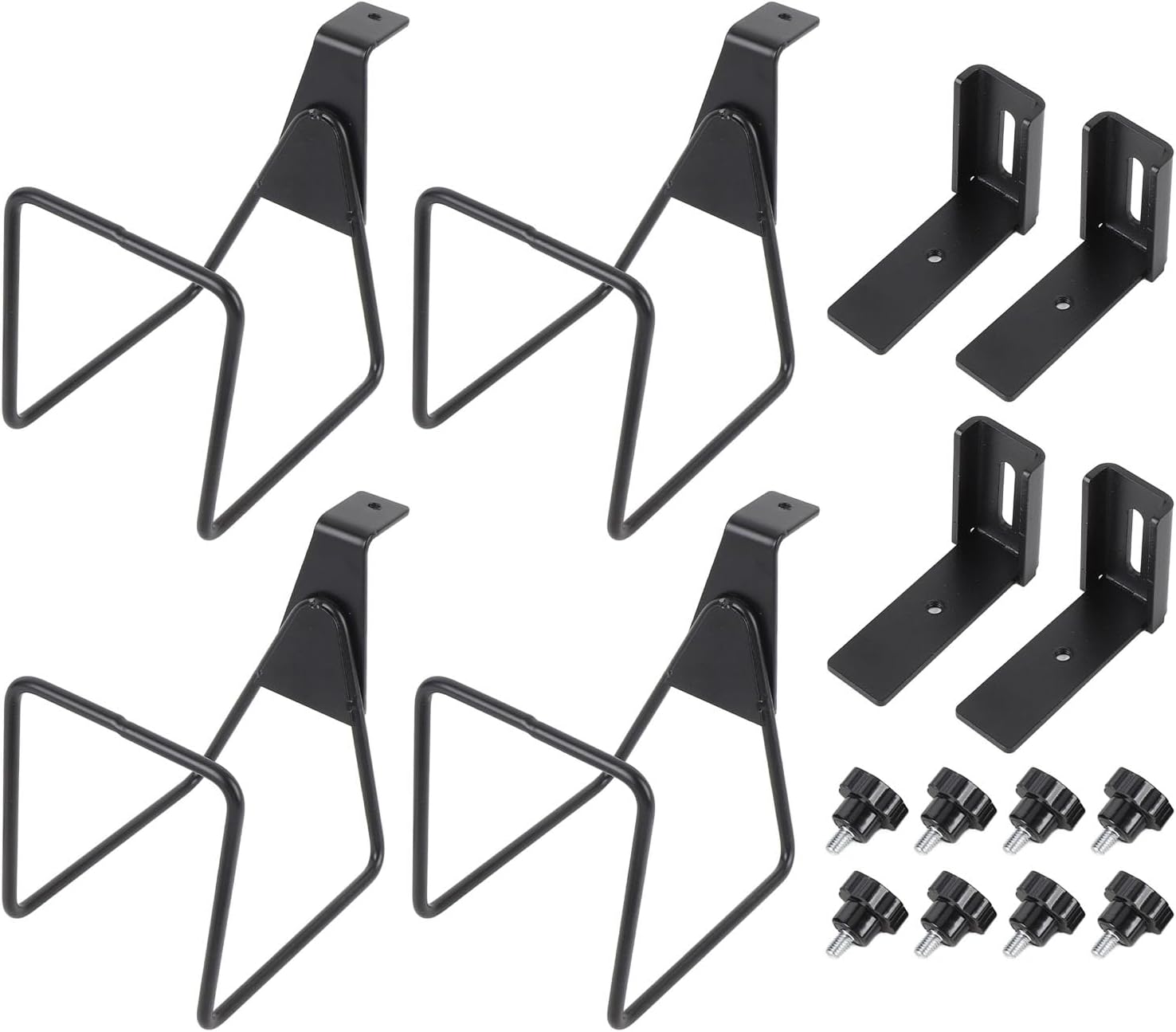 Garden Hose Holder Set, Heavy Duty Alloy Steel, Wall Mounted 4 Pack - Durable Pipe Organizer, Easy Installation, Ideal for Outdoor Pool and Garden Use