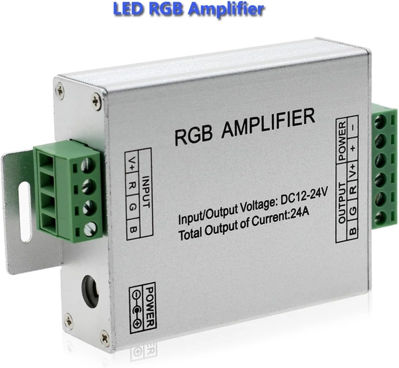 1pc LED RGBW/RGB Amplifier DC12-24V 24A 4 Channel Output Strip Light Power Repeater Console Controller(RGB)