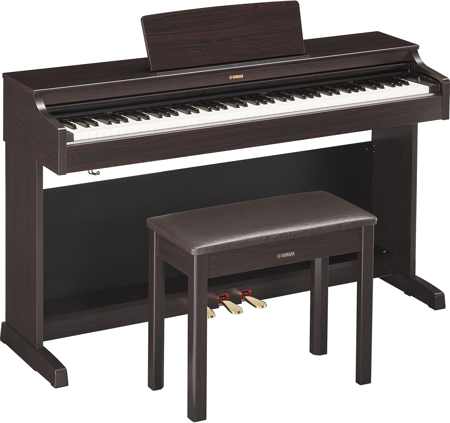 Yamaha YDP 163R Arius Series Console Digital Piano with Bench, Dark Rosewood
