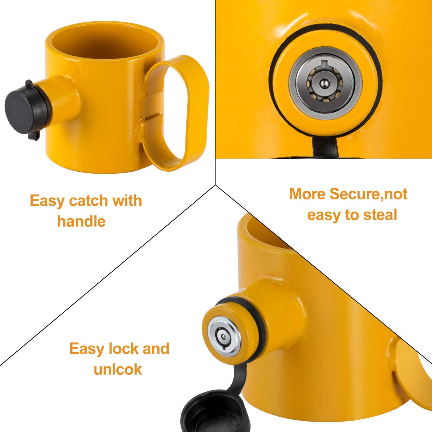 BOYISEN Pre-Drilling 50 Amp Generator Inlet Box and 5th Wheel King Pin Lock