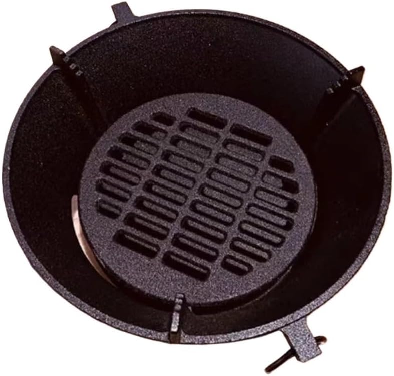 Outdoor Fireplaces Charcoal Stove Furnace Camping Fire Pit Heating Cast Iron Brazier Garden Rack Tea Baking Cooking Household Fire Pits