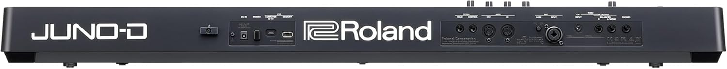 Roland JUNO-D6 Synthesizer Bundle with Adjustable Stand, Bench, Sustain Pedal, Cover, Austin Bazaar Instructional Video, and Polishing Cloth