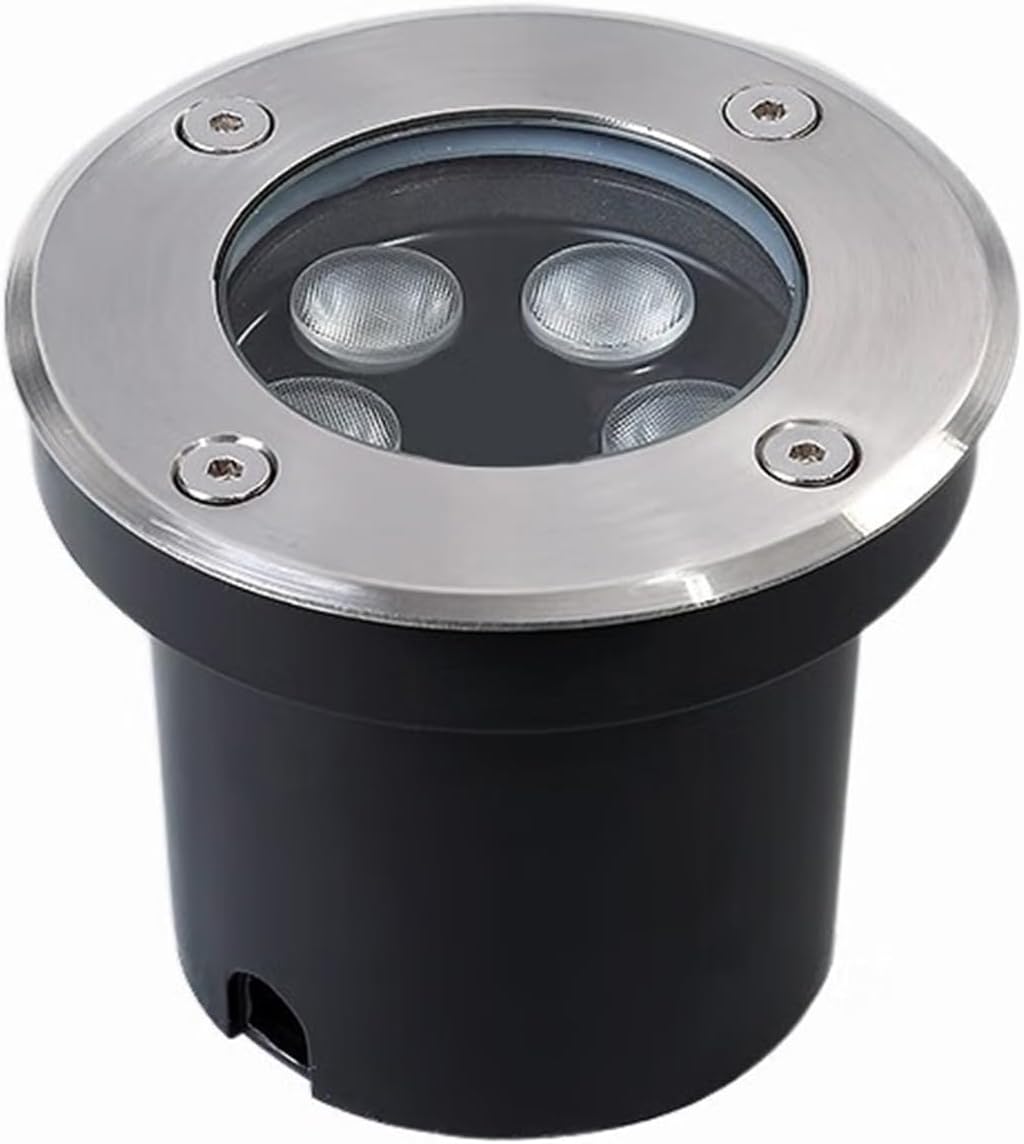 Outdoor In Ground Lights LED Underground Light IP66 Waterproof Embedded Buried Lights AC85-265V for Patio, Pathway, Yard, Lawn, Park, Garden Landscape Lamp(Yellow,36W)