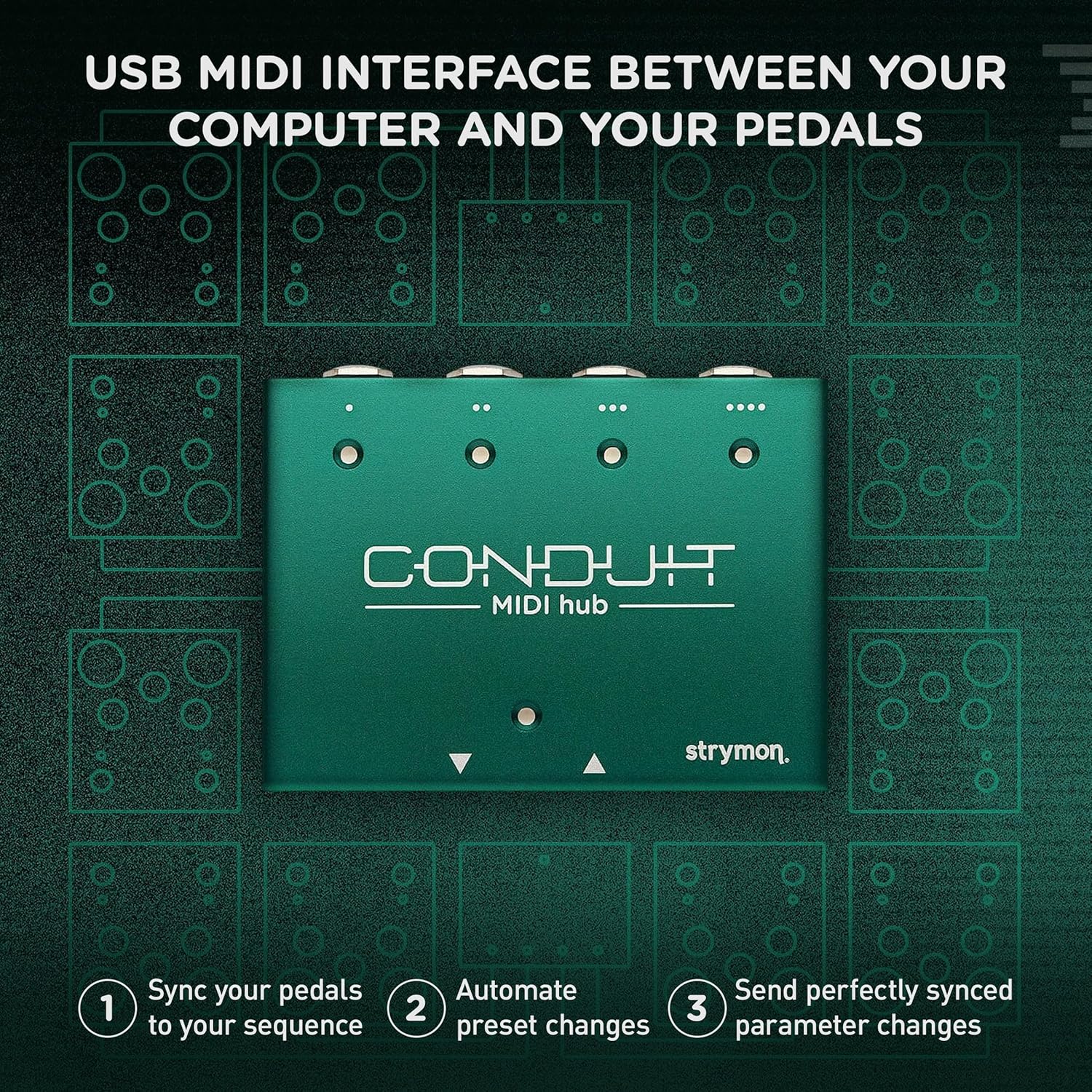 Strymon Conduit USB MIDI Hub Interface for Guitar Effects Pedals and Pedalboards