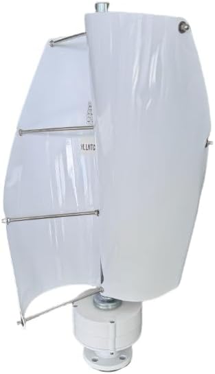 5000W Wind Turbine Generator Kit,2 Blades with Neodymium Iron Boron Blades for Outdoor Courtyard Use and Wind Turbine Systems (White)