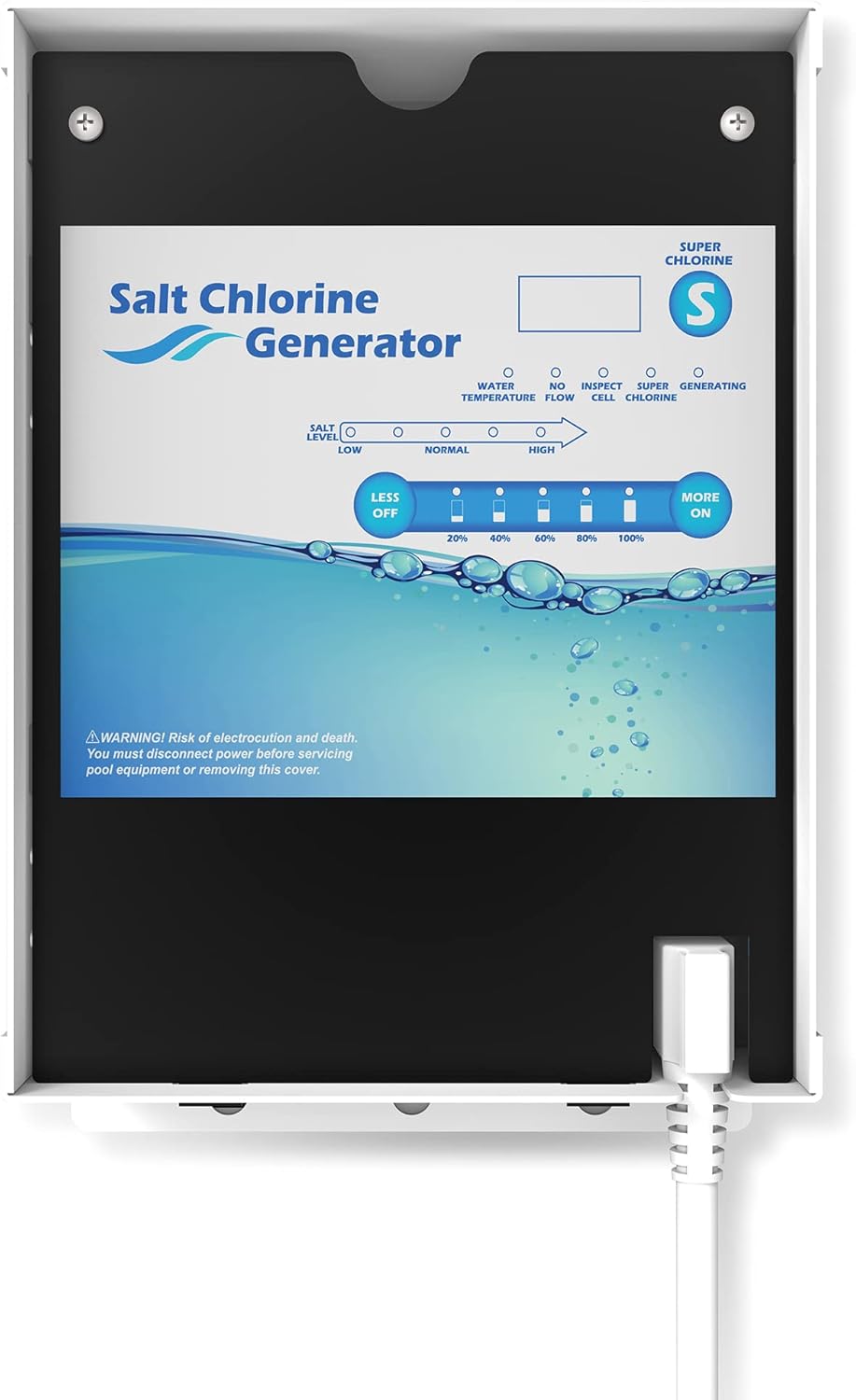 Northlight 25000 Gallon Swimming Pool Salt Water Generator System, 13 Titanium Plates