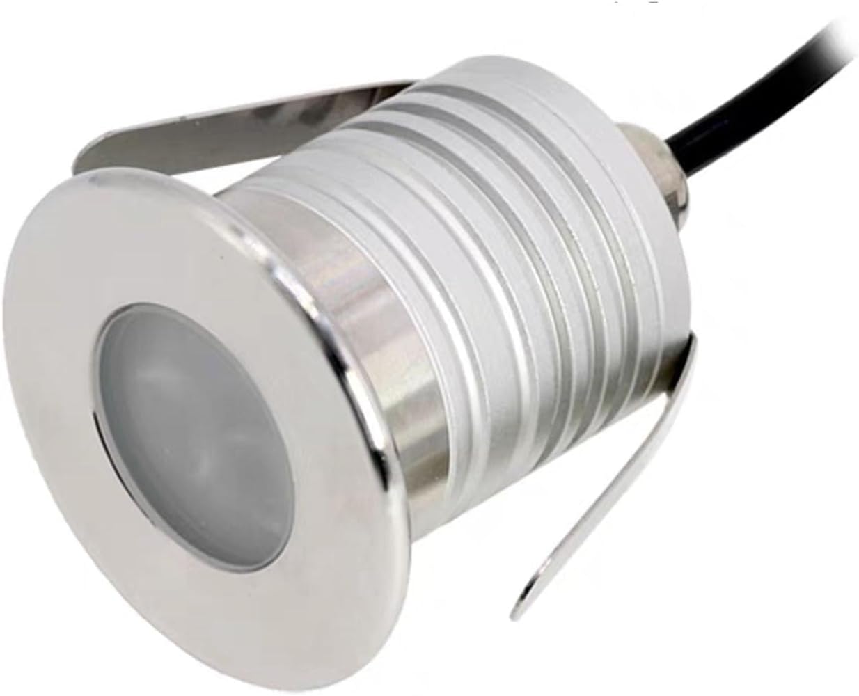 Underwater Pool Light - LED Ring Fountain Light, IP68 Waterproof LED Underwater Lighting Lamp, 3W DC 12V-24V Stainless Steel Pool Spotlight, Outdoor Landscape Lights(Warm White,24V)