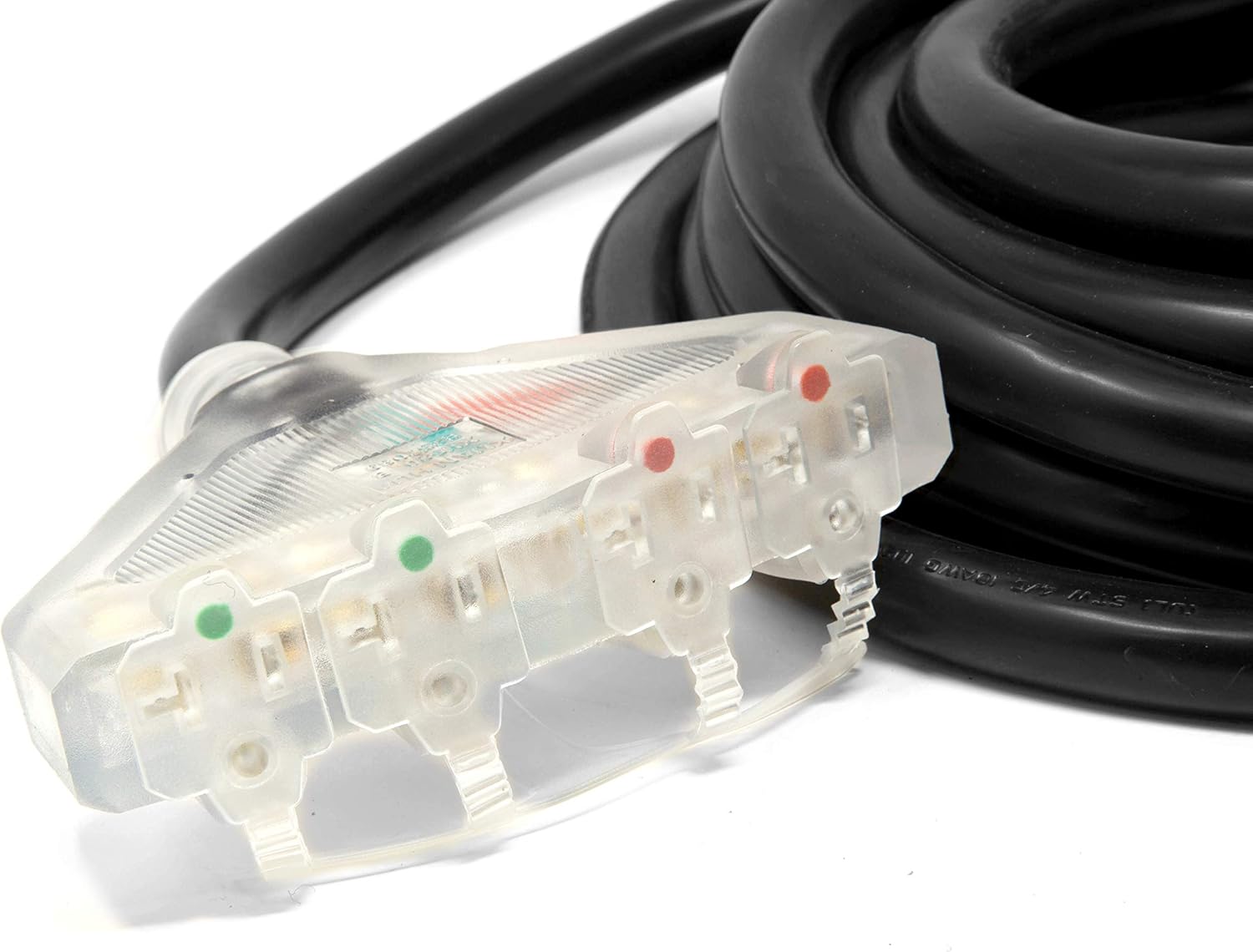 Wen PC2514 25 ft. 30-Amp 10-Gauge STW Fan-Style 10/4 Generator Extension Cord (converts L14-30R to Four 5-20R outlets)