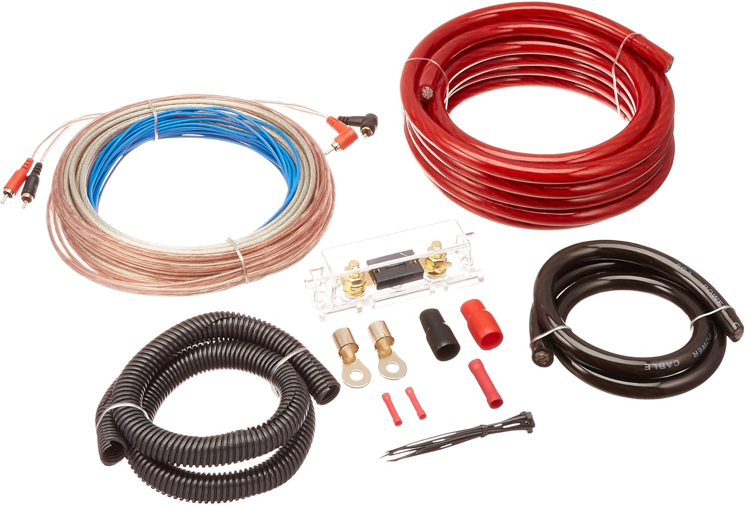 0GK 2500 Watt 0 Gauge Amplifier Complete Hookup Installation Kit