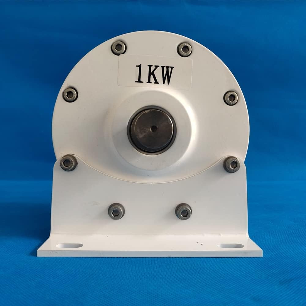 Wind Power Turbine Generator 1kw-10kw Low Speed Gearless Permanent Magnet Generator 24V 48V AC Alternators Use For Wind Turbine Water Turbine (Size : With Base, Color : 96V_1000W 500RPM)