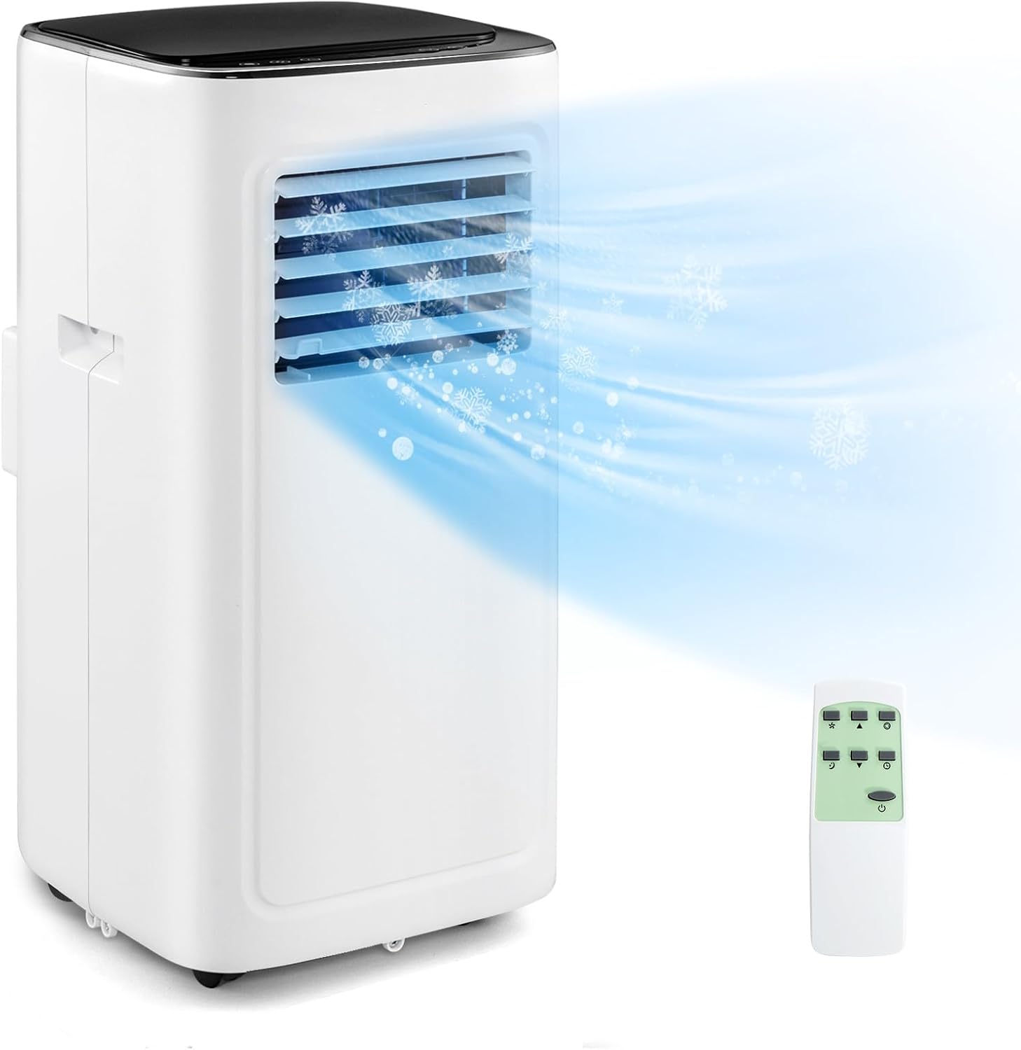 KOTEK Portable Air Conditioners, 9000 BTU Cools up to 280 Sq. Ft 4-in-1 AC Unit for Bedroom w/Sleep/Dehumidifier/Fan/Cool Mode, Window Kit/Remote Control, Room Air Conditioner Portable for Home Office