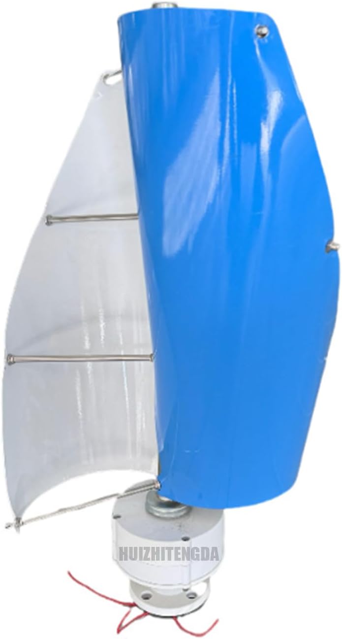 1000W 12V 24V 48V Wind Generator, Outdoor Garden Spiral 2 Blades Small Wind Power Generator Kit Applicable to Wind and Solar Power Generation Systems