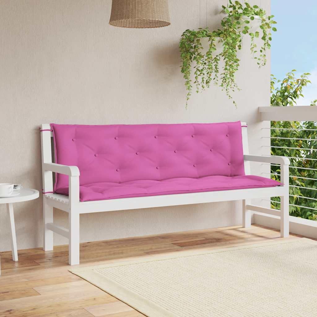 Garden Bench Cushions 2pcs Pink 59.1