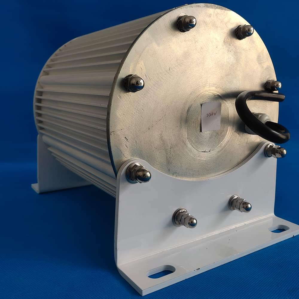 Wind Turbine, Low RPM Speed 10kw 20kw 30kw 500RPM 48V 96V Gearless Permanent Magnet Generator AC Alternators Use for Wind/Water Turbine(with Base,96V_20000W)