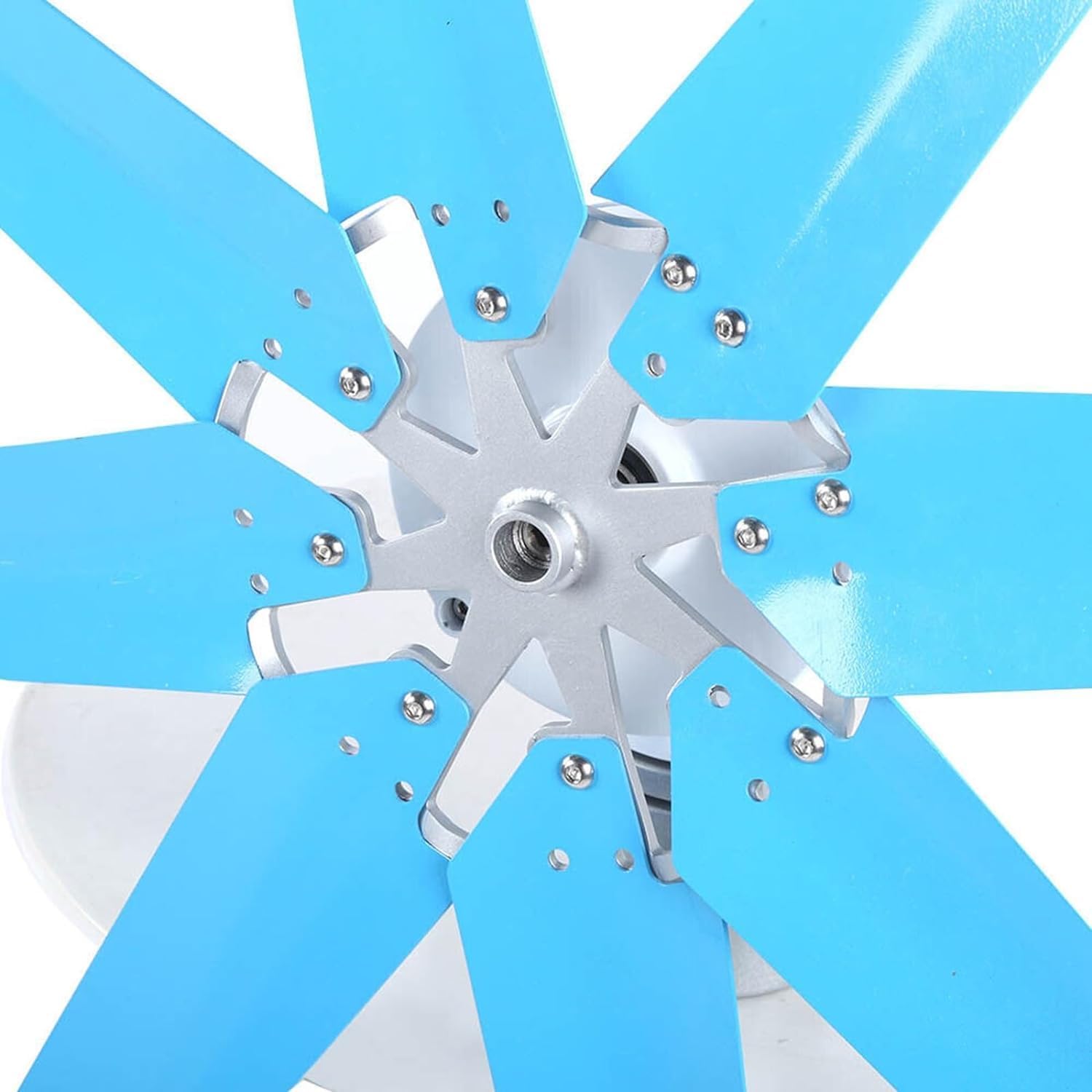 CHRISK 5000W 8-Bladed Wind Turbine Generator Kit Wind Turbine Generator + Wind Turbine Controller + 2000W Inverter + 150W *2 Solar Panels