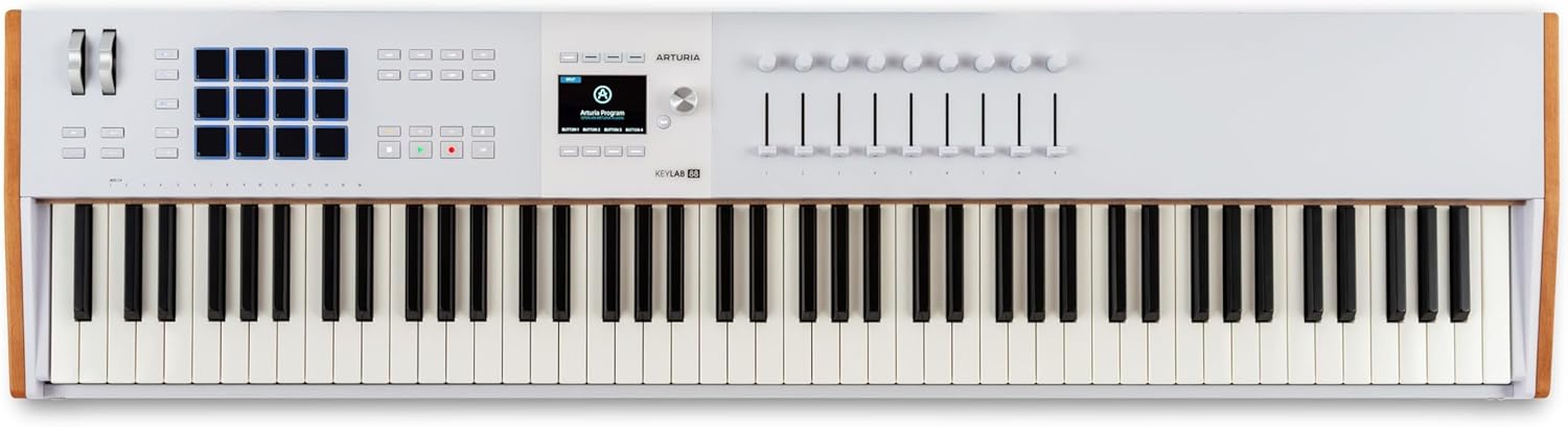 Arturia KeyLab 88 mk3 88-key Weighted Hammer-action Keyboard Controller - White
