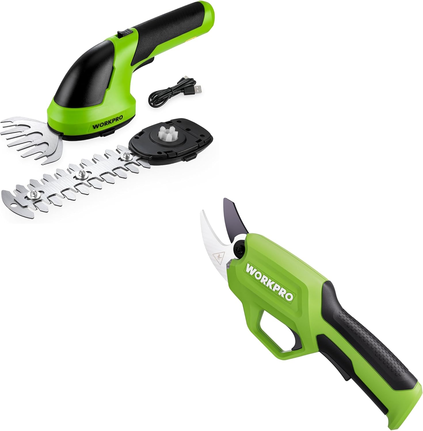 WORKPRO 7.2V Electric Pruning Shears and Cordless Grass Shear