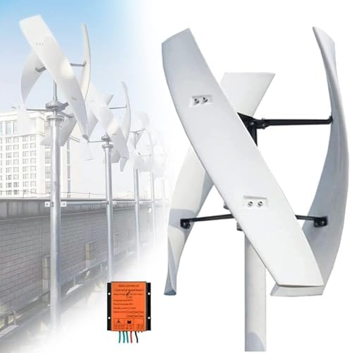 18000W Vertical Wind Turbine Generator Kit - 3-Blade Helix Design with Charge Controller for Home, RV, Marine & Industrial Use - 24V Renewable Energy Solution