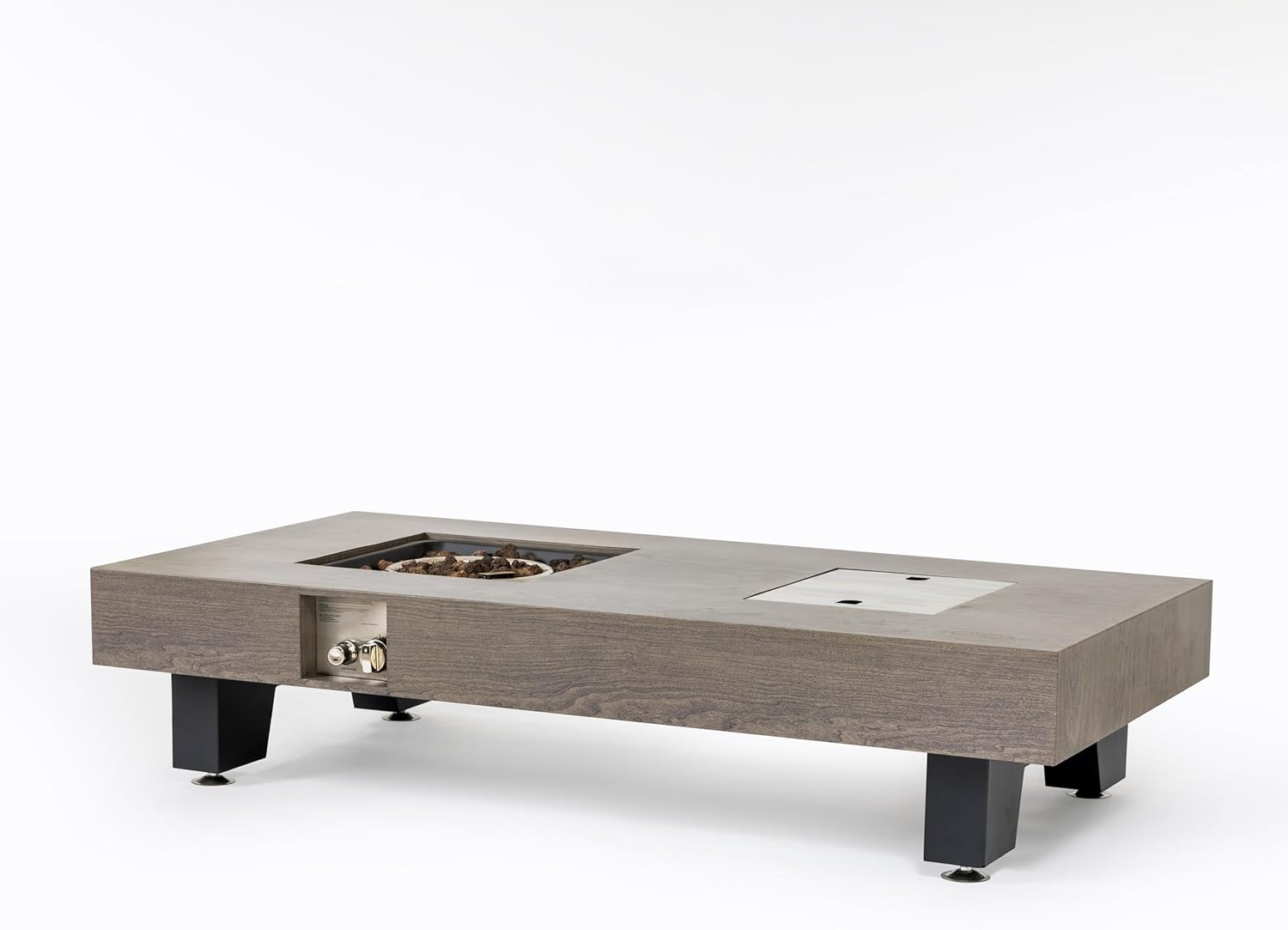 54 Inches Fire Pit with Bucket Design, Natural Wood – Outdoor Wood Burning Fire Pit for, Backyard, Camping – & Durable (1 Doors)