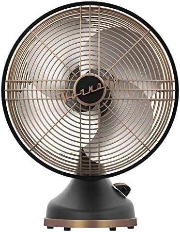 Vornado Silver Swan Alchemy Oscillating Vintage Fan, Gunmetal, Medium