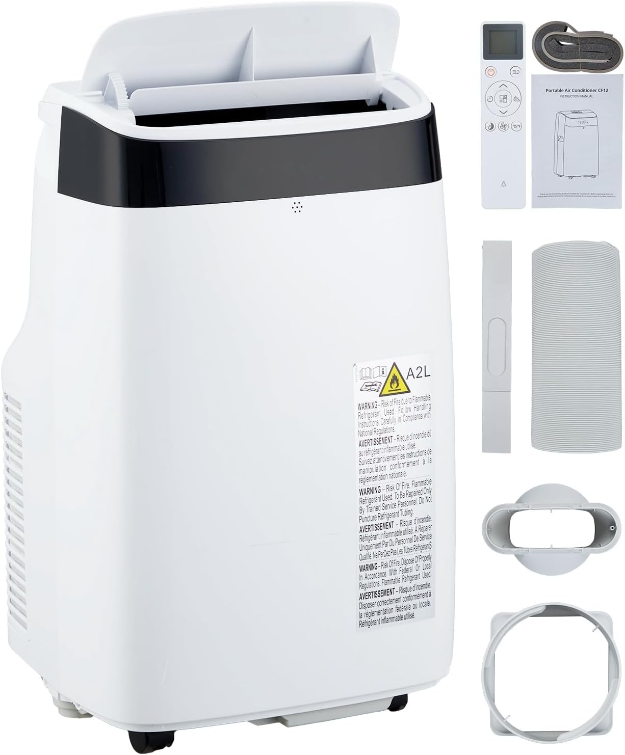 10000 BTU Portable Air Conditioner - 3-in-1 Cooling/Fan/Dehumidifier with Remote, Quiet Freestanding AC Unit | Cools Up to 450 sq.ft, Sleep Mode & 24H Timer