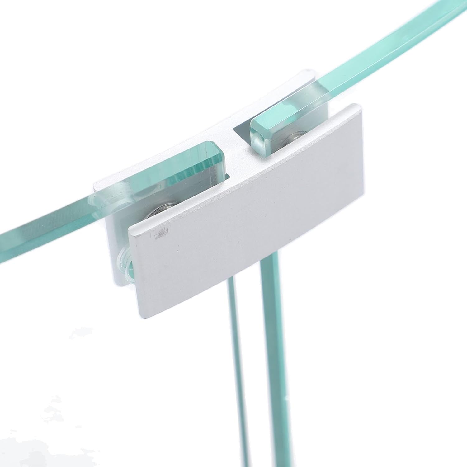 GOTOTOP Fire Pit Guard Round Tempered Glass Flame Windscreen, Clear Round Fire Pit Wind Guard 650mm Diameter 6mm Thickness, 4 Panels with 12 Clips