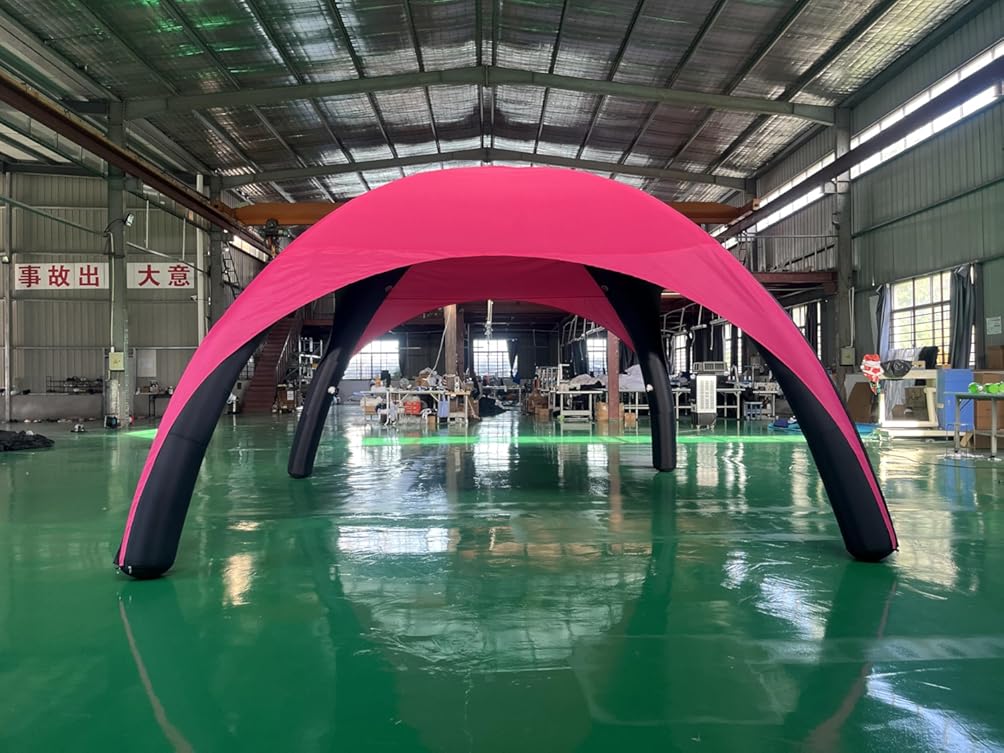 13 * 13 * 13ft Inflatable Shade Air Canopy Tent Customized, Outdoor Beach UV Protection Shelter,Self-Inflating Sun Tent with 2 Removable Side Curtain for Promotions,Trade Shows,Events