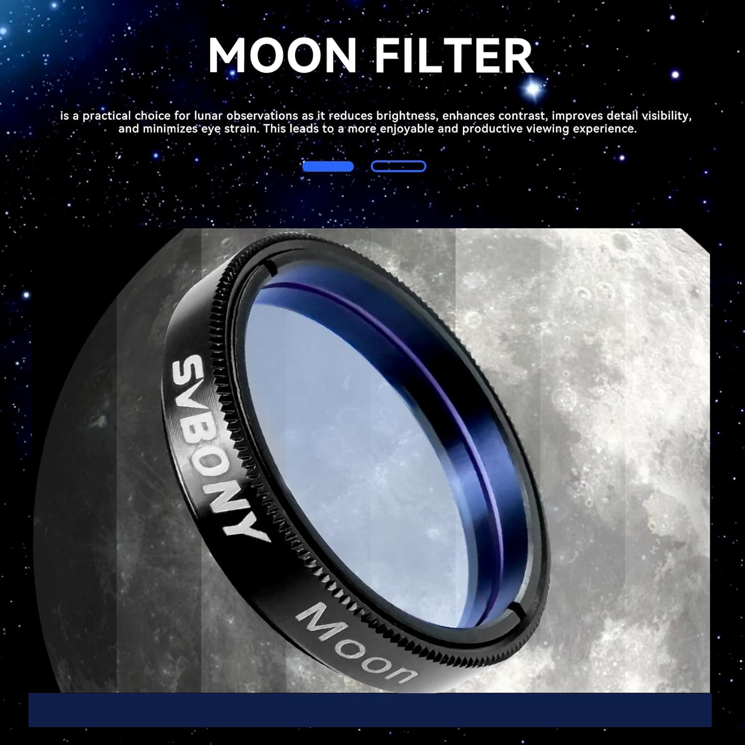 SVBONY SV233 7PCS Telescope Accessory Kit with Plossl Eyepiece, 2X Barlow Lens, Moon/ND4/82A Color Filter and Bag Bundle with SV230 Telescope Eyepiece, 1.25'' Zoom Eyepiece, for Astronomical Visual