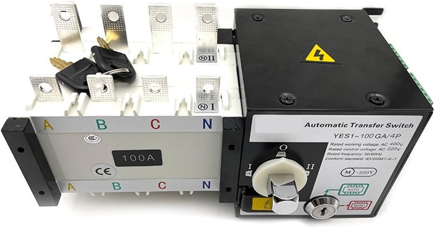YES1-63GA/4P Generator Set Dual Power Source Automatic Transfer Switch(YES1-1250GA/4P)