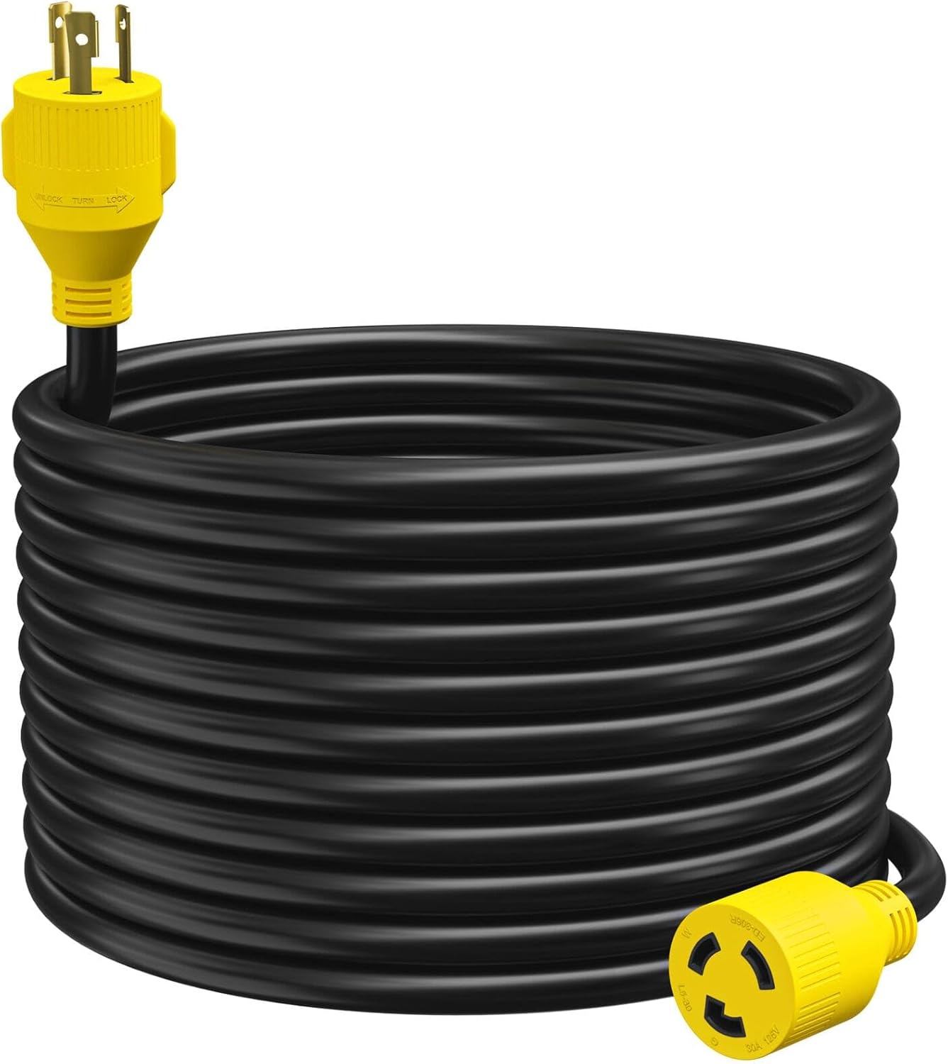 LCEXTG350 NEMA L5-30 3 Prong 30 Generator Extension Cord 50 ft LC-EXT-G350
