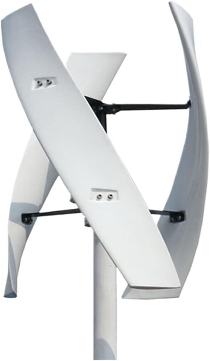 Wind Turbines, 10KW 12V 24V 48V Wind Power Turbine Generator for Home Farm 10000W Vertical Free Energry Electric Windmill Low Wind Speed Starting Wind Turbines(White,48V_10KW)