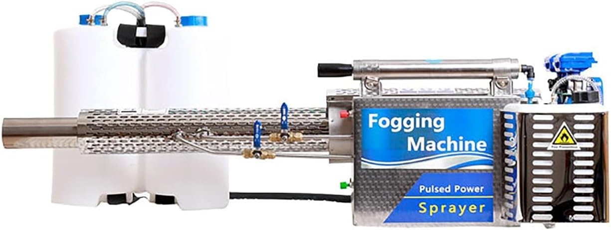 15L Pulse Jet Thermal Fogger, Sprayer Agricultural Portable 360 ° Spray in All Directions Professional Fogging Machine 700㎡ in 7-8 Minutes for Weeds Plants