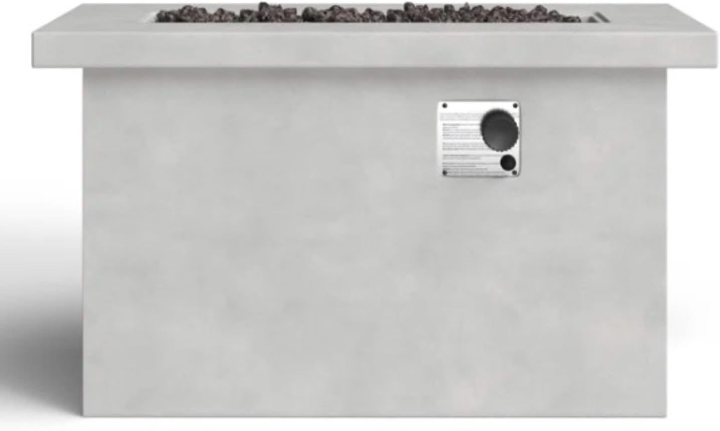 24'' H Concrete Propane,Natural Gas Outdoor Fire Pit Table